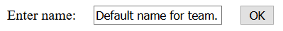 Beispiel eines einfachen Namensfelds in einem HTML-Formular